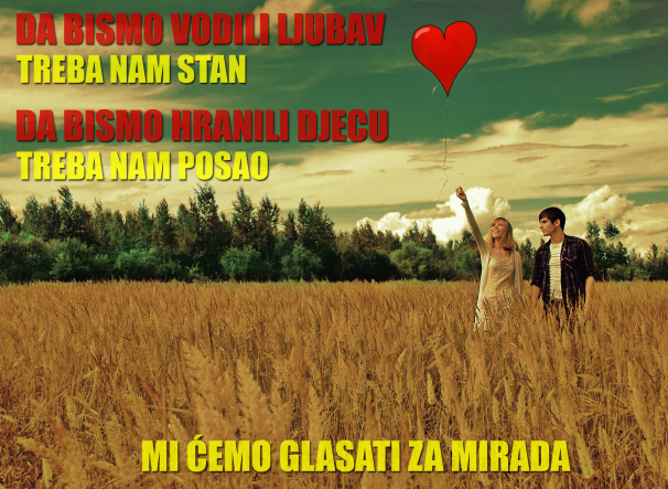 Plakat Mirada Hadžiahmetovića