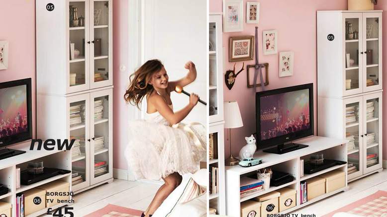 ikea izbrisala zene - saudijski katalog ikea izbrisala zene - saudijski katalog