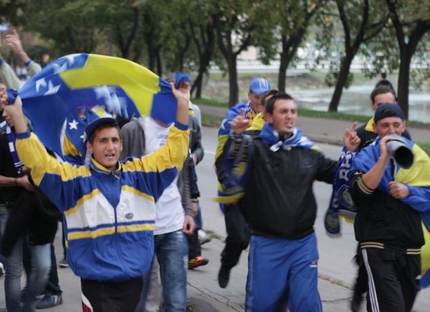 Atmosfera na ulicama Zenice pred utakmicu BiH-Litvanija