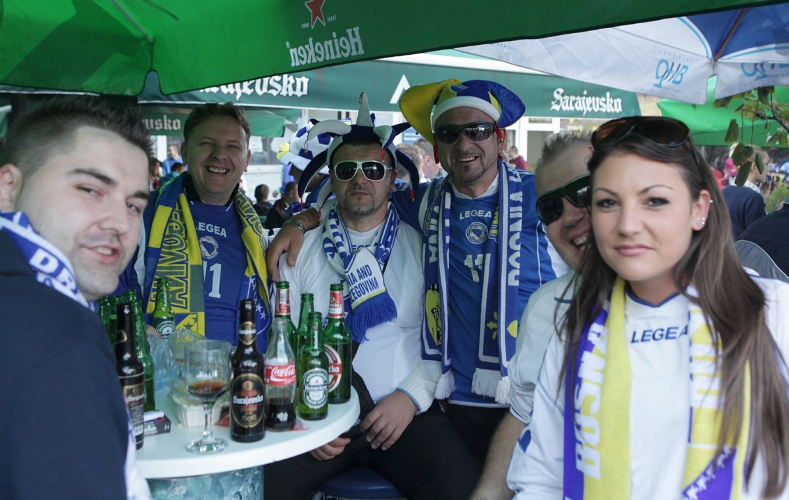 Atmosfera na ulicama Zenice pred utakmicu BiH-Litvanija