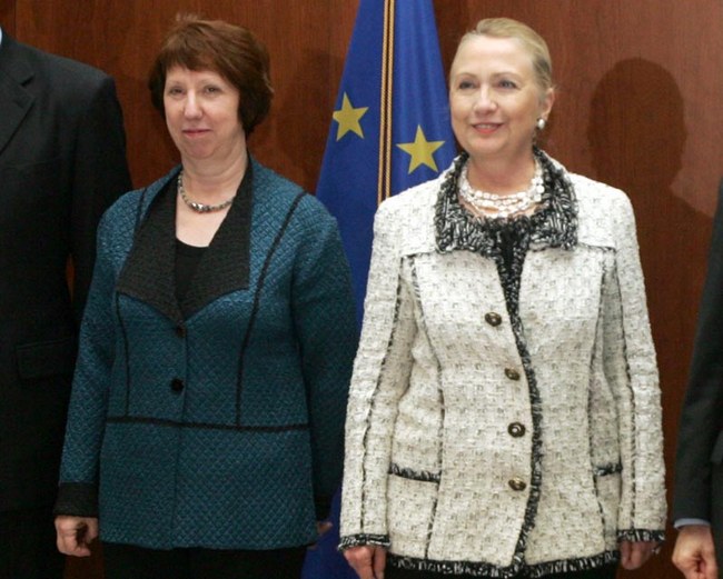 Clinton i Ashton u Sarajevu; FOTO: DEPO PORTAL Clinton i Ashton u Sarajevu; FOTO: DEPO PORTAL