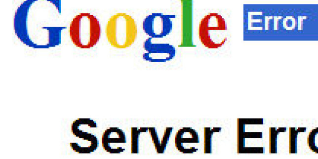 google - server error