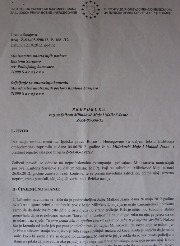 odluka ombudsmena maja milinkovic1 odluka ombudsmena maja milinkovic1
