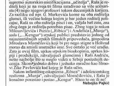 Miroslav Momčilović kritika Nebojša Miroslav Momčilović kritika Nebojša