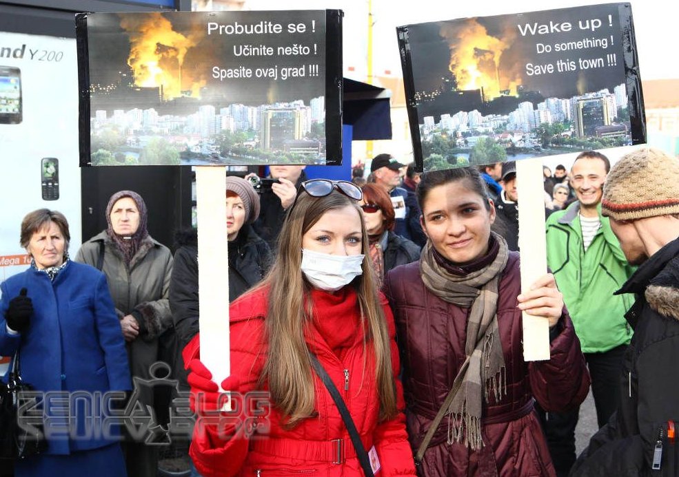 protesti protiv zagađenja u zenici