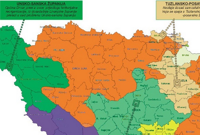 reforma Federacije BiH - kantoni