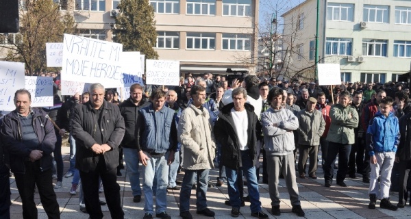 Protest u Goraždu zbog hap&scaron;enja biv&scaron;ih pripadnika 31. Drinske udarne brigade