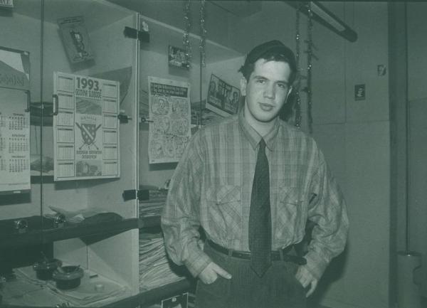 Karim Zaimović u redakciji Dana, foto: Milomir Kovačević Stra&scaron;ni