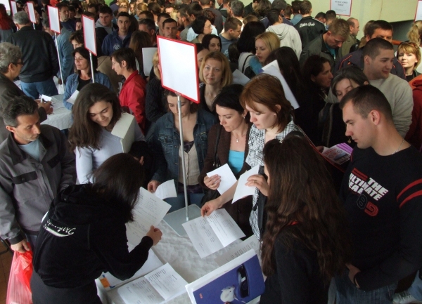 sajam zapo&scaron;ljavanja ilustracija