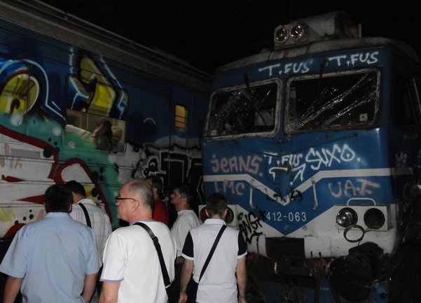 sudar vozova u tunelu To&scaron;in bunar u Beogradu/ Foto: Anadolija