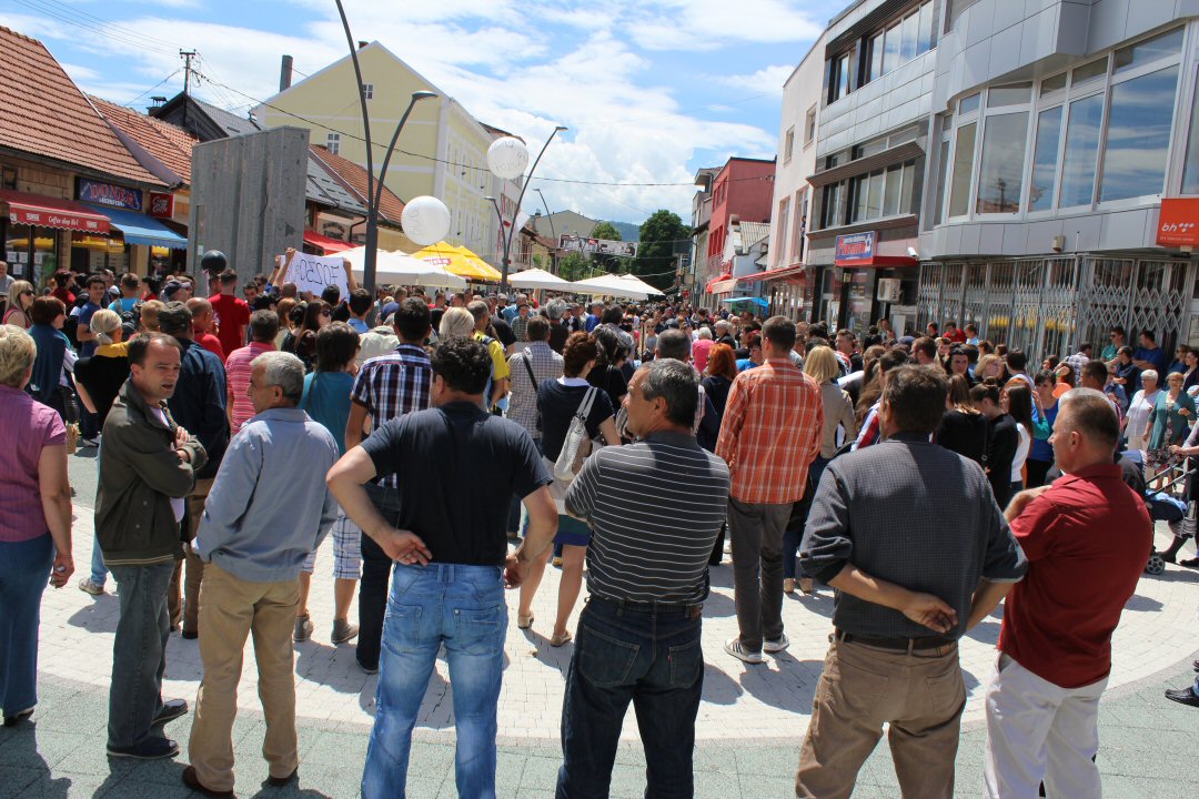 Protesti u Bugojnu - JMBG/ Foto: Mirza Balihodžić
