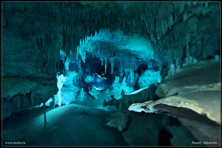 Podvodna &scaron;pilja na poluotoku Yucatan u Meksiku