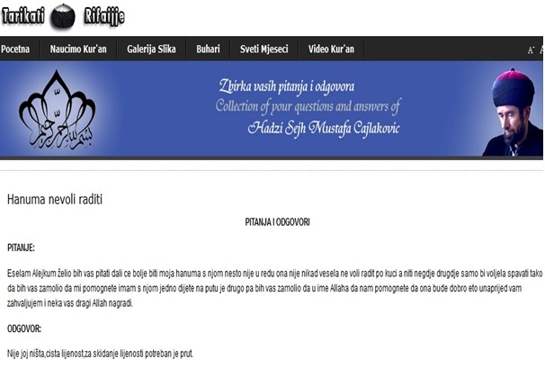 fetve &scaron;ejha Mustafe Čajlakovića