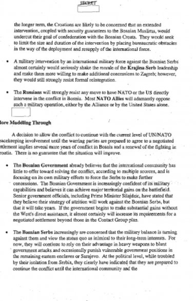 Dokumenti CIA-e o ratu u BiH 3 Dokumenti CIA-e o ratu u BiH 3