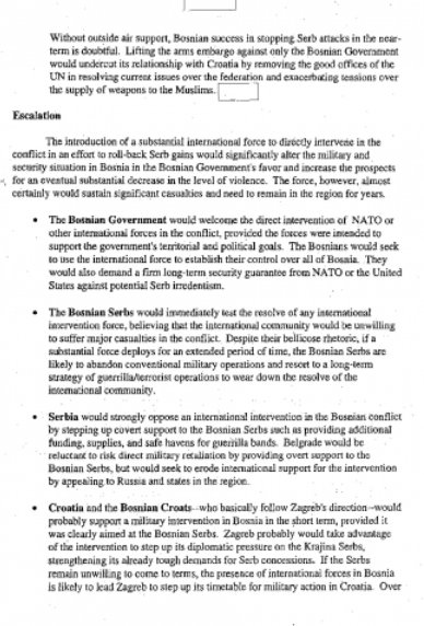 Dokumenti CIA-e o ratu u BiH 2 Dokumenti CIA-e o ratu u BiH 2