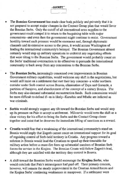Dokumenti CIA-e o ratu u BiH 5 Dokumenti CIA-e o ratu u BiH 5