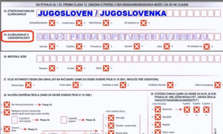 popis stanovni&scaron;tva - Jugosloveni