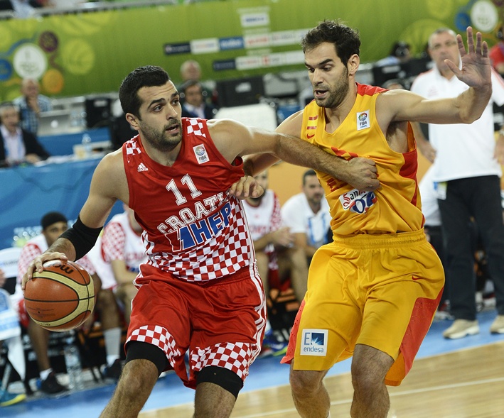 Hrvatska protiv &Scaron;panije na Eurobasketu