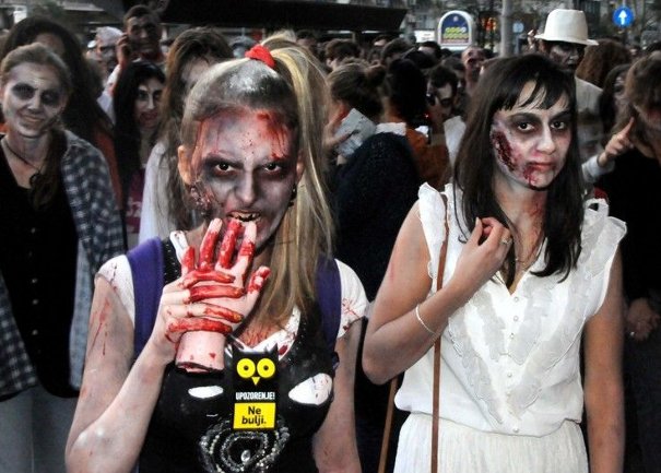 Zombiji pro&scaron;etali Beogradom/ Foto: Anadolija