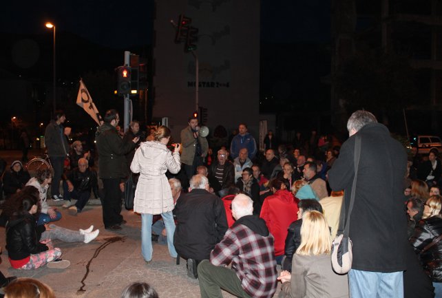Plenum građana Mostara na raskrsnici kod Španskog trga