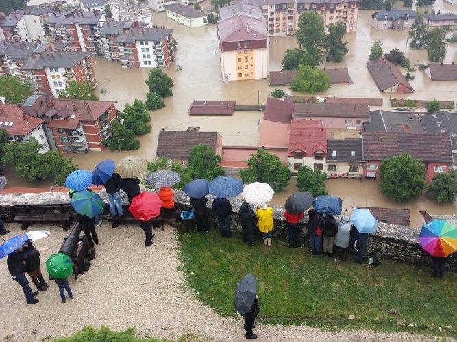 Doboj pod vodom, maj 2014/ Foto: Facebook Doboj pod vodom, maj 2014/ Foto: Facebook