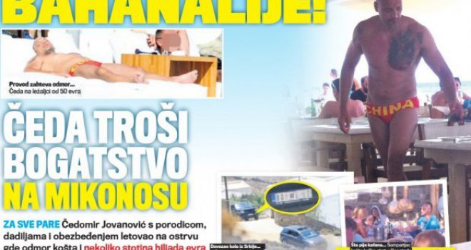 Godišnji od 'nekoliko stotina hiljada eura': Čedo Jovanović s porodicom na Mikonosu