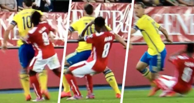 Ibra nekažnjeno razbio Alabu laktom, a onda se s tim zafrkavao