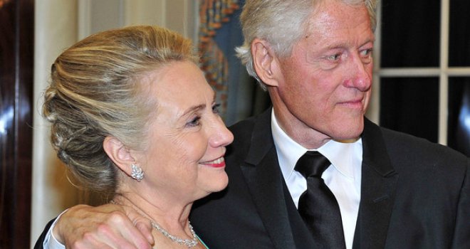 Bill i Hillary Clinton dolaze na Trumpovu inauguraciju