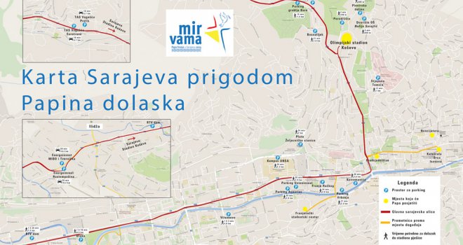Kompletan program: Evo šta će raditi papa Franjo i gdje će se kretati za vrijeme posjete Sarajevu