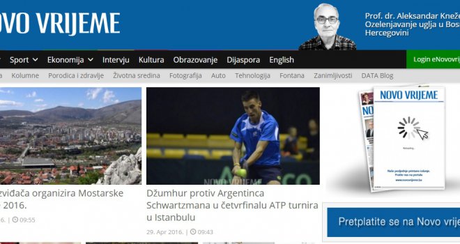 'Novo vrijeme' prestaje izlaziti u printanom izdanju
