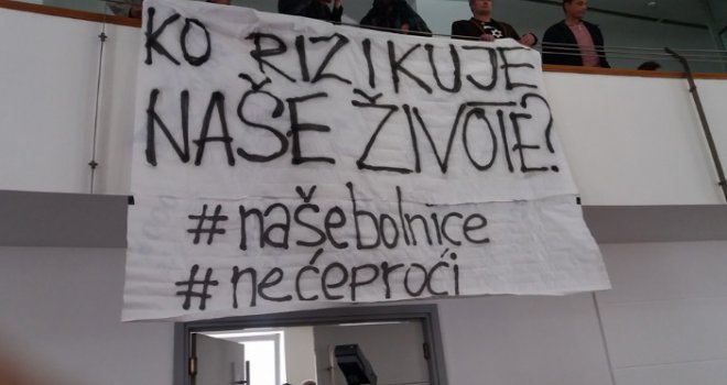 Građani prekinuli sjednicu Skupštine Kantona Sarajevo