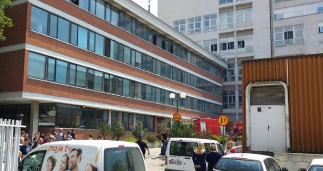 Požar na Dolac-Malti: Gorjela zgrada BH Telecoma