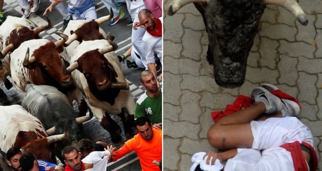  U krvavim utrkama s bikovima jedan mrtav, dvojica probodena rogovima