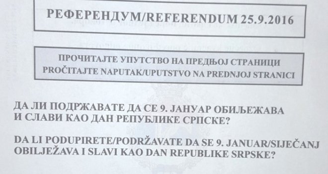 Izlaznost na referendumu u RS-u do 17 sati 51,17 posto: Pogledajte kako se glasalo po gradovima...