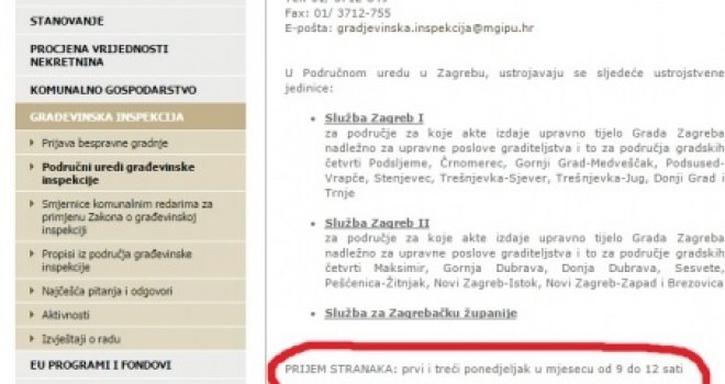 Urnebesno radno vrijeme: Stranke primaju čak šest sati mjesečno!