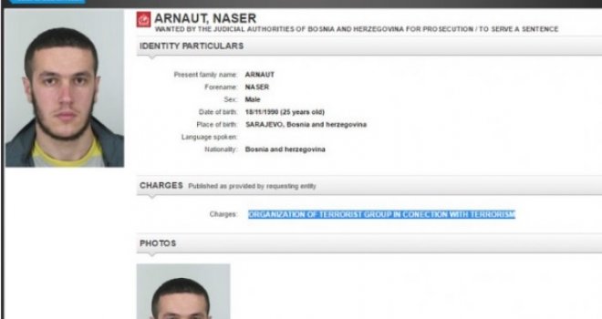 Interpol na zahtjev BiH traga za pripadnikom ISIL-a: Crvena potjernica za Naserom Arnautom