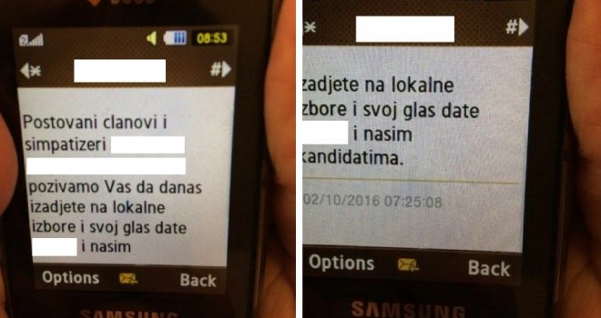 Vrbovanje putem SMS-a: Zabilježena ozbiljna kršenja izborne šutnje
