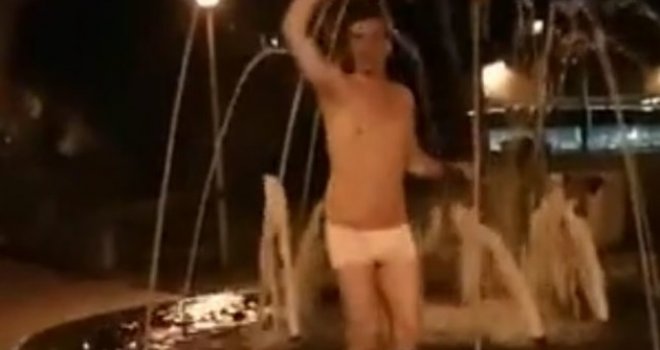 Tuzlak pobjedu Imamovića proslavio kupanjem u hladnoj fontani 