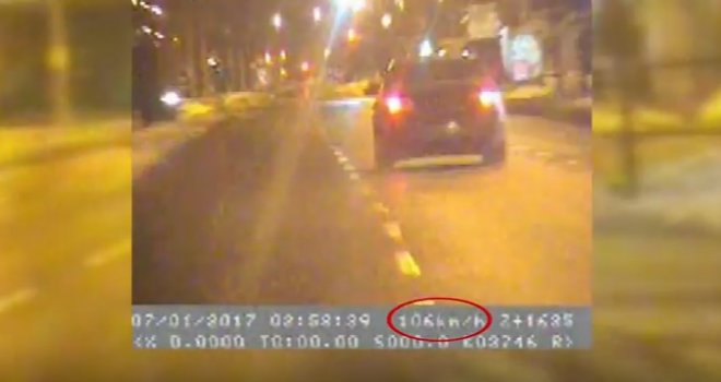 Pijan bježao od policije, kroz centar Sarajeva vozio 125 km/h!