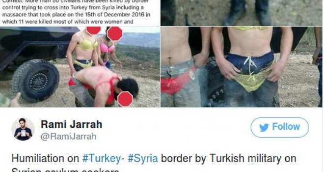 Turski vojnici snimljeni kako zlostavljaju i ponižavaju izbjeglice, prisilili ih da obuku i ženski veš