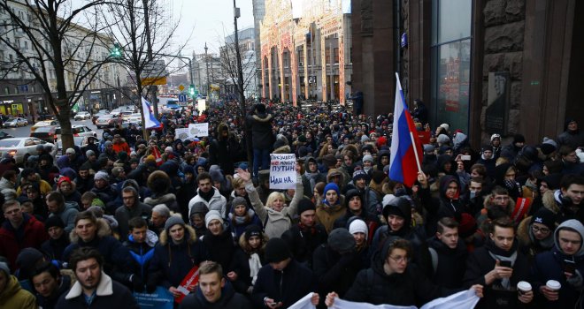 Moskva: Žestoki protesti protiv politike Vladimira Putina