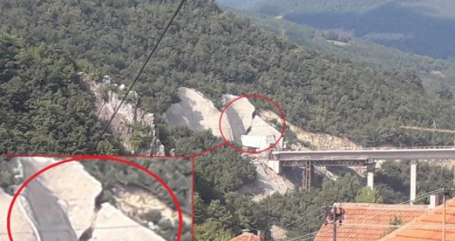 Klizište uništilo betonski podzid na ulazu u tunel Pečuj na Koridoru 5C kod Zenice