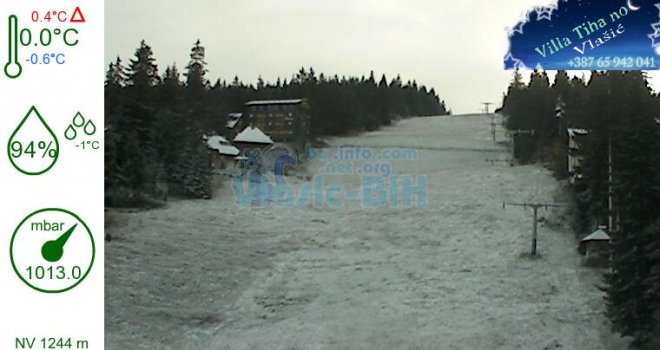 Pao snijeg na Vlašiću, Jahorini i Bjelašnici, temperature u minusu