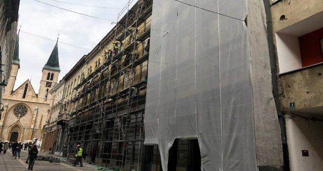 Štrosmajerova ulica u Sarajevu dobija novi izgled: Počela restauracija fasada u srcu grada