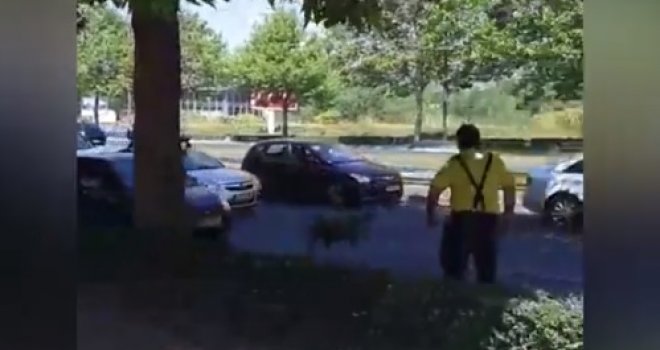 Pogledajte nevjerojatni snimak: Ganjao odbjeglog kurbana u jutarnjoj špici na Alipašinom Polju!