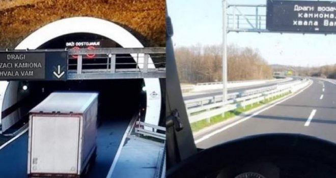Na putevima u BiH osvanula poruka: Dragi vozači kamiona, hvala Vam!