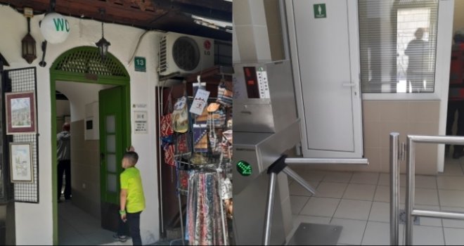 Nema više džaba: U javni WC na Baščaršiji postavili rampu, odlazak u toalet se naplaćuje