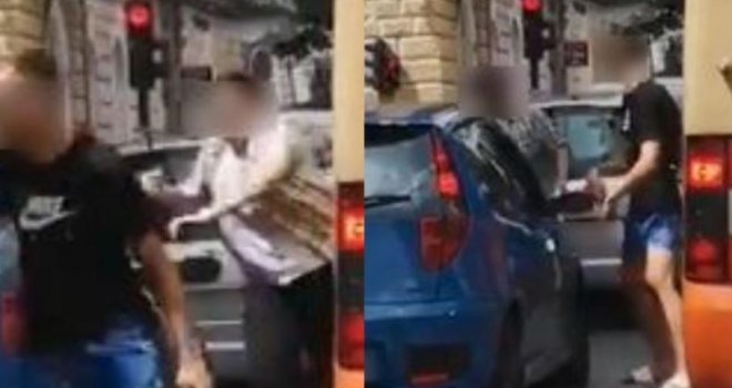 Mladić izletio iz auta da se obračuna s drugom vozačicom, ali na krivu se namjerio: Pogledajte njenu reakciju!
