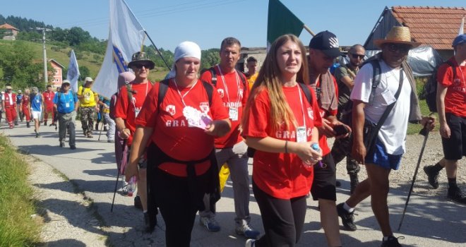 'Marš mira' protiče bez sigurnosnih problema uz moguće vremenske neprilike