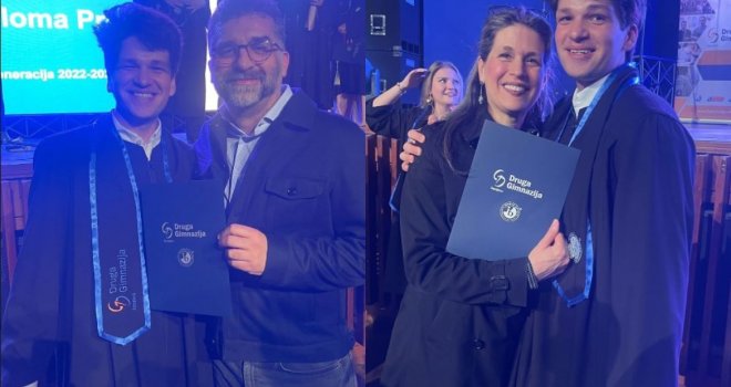 Nakon teških vremena, Danis Tanović ponosan: Orhan, koji se oporavio od teške saobraćajne nesreće, diplomirao